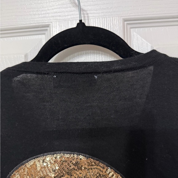 SOJARA sequin wink smiley face knit sweater - Picture 3 of 4